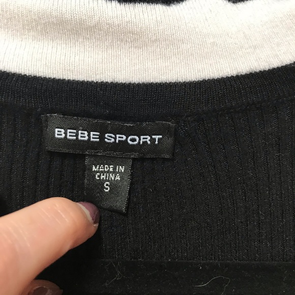 bebeSports • Black & White Zip Up Jacket Small - Picture 8 of 8